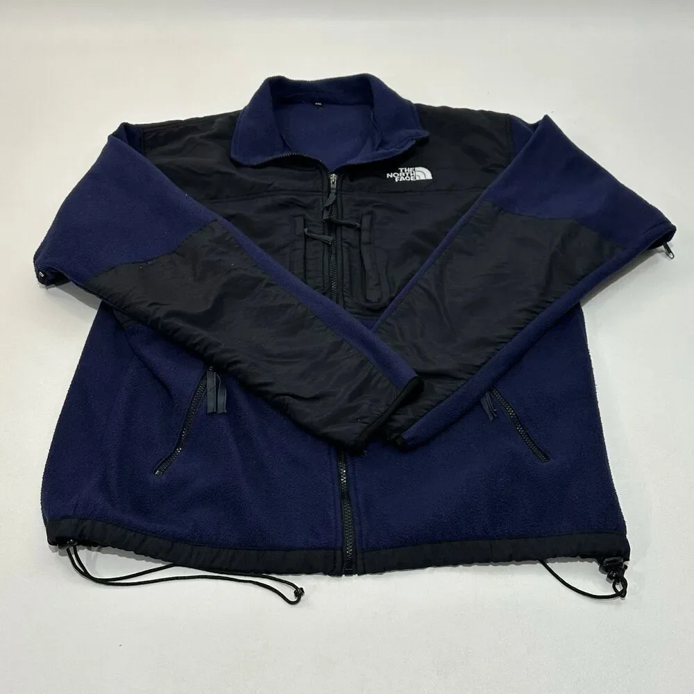 The North Face Men's Fleece Jacket Navy Black Size 2XL